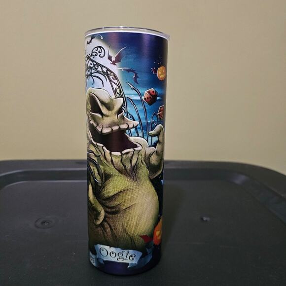Jack vs Oogie 20oz Stainless Steel Insulated Tumbler & Straw - New Halloween - Picture 4 of 4